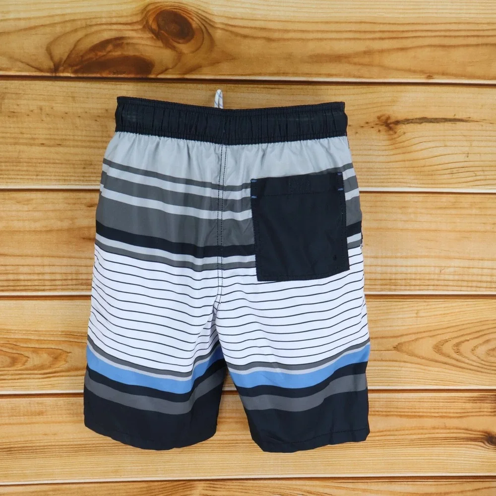 Goodfellow & Co. Swim Trunks w/Liner Mens Sz S Multicolor‎ Striped Stretch Waist